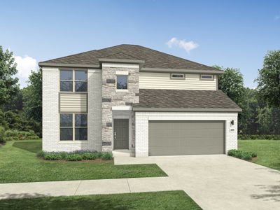 New construction Single-Family house 4913 Bridwell Ln, Austin, TX 78754 plan Wimbledon | Evelyn - image
