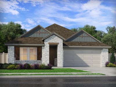 New construction Single-Family house 368 Callahan Lp, Buda, TX 78610 plan The Preston (403) - image