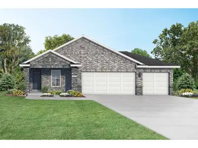 New construction Single-Family house 86 Leon Wy, Dayton, TX 77535 plan The Riviera C,  3-Car Garage - image
