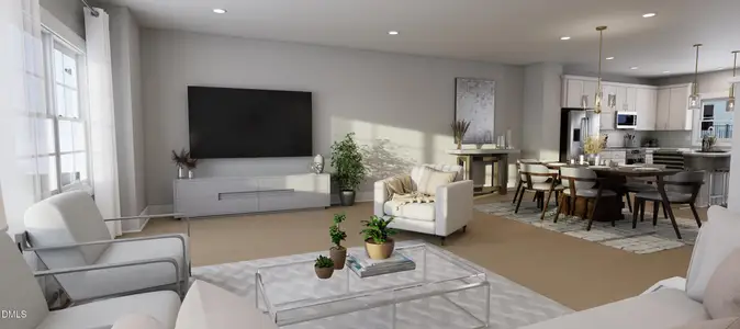 New construction Townhouse house 2405 Adrift Rd, Fuquay Varina, NC 27526 plan Atlas Interior Unit - image