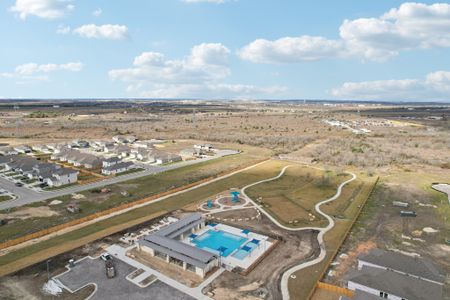 Stallion Run aerial of pool and trail