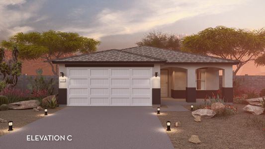 New construction Single-Family house 17145 N Lariat Rd, Maricopa, AZ 85138 plan Aztec - image