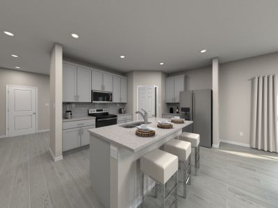 Spacious Kitchen with Work Island