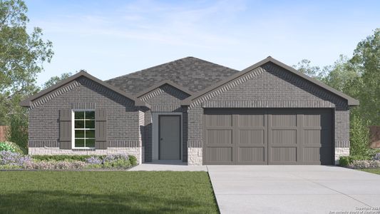 New construction Single-Family house 1048 Chachalaca Court, Seguin, TX 78155 The Zavalla - photo 0