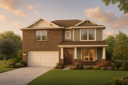 New construction  house 19218 Trinity Terrace Ln, Spring, TX 77379 plan Hemlock II Trinity Grove Country - image