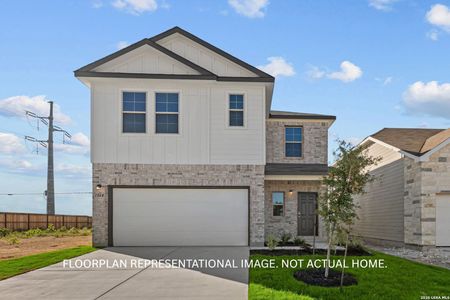 New construction Single-Family house 1641 Viola Ln, New Braunfels, TX 78130 plan Larkspur - 30' Smart Series - image