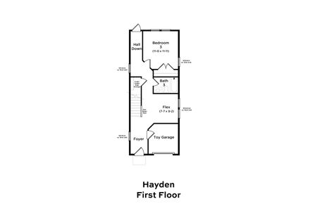 New construction Townhouse house 4633 Forest Hills Dr, Unit 1003, North Charleston, SC 29418 plan Hayden - image