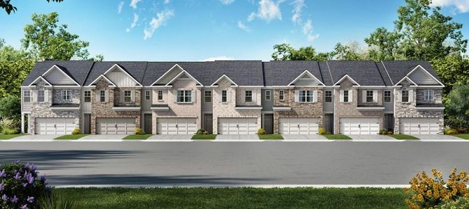 New construction Townhouse house 6653 Parsons St, Flowery Branch, GA 30542 plan Salisbury - image