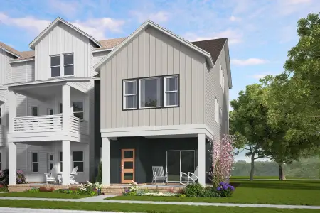 New construction Townhouse house 1140 Lamplighter Dr, Raleigh, NC 27604 plan Red Rocks - image