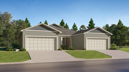 New construction Multi-Family house 9880 Dancing Goat Pl, Land O' Lakes, FL 34638 plan Malibu - image