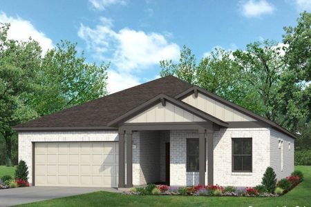 New construction Single-Family house 19206 Wright Fall Ln, Spring, TX 77379 plan Trinity Grove 1937 - image
