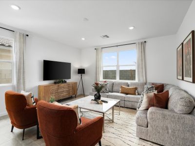 Living Area in the Lark Floorplan modeled at Rancho Mirage