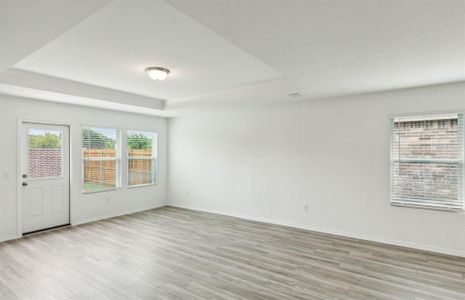 Oversized gathering room*real home pictured