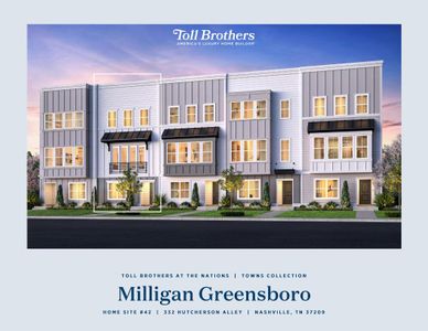 New construction Townhouse house 332 Hutcherson Aly, Nashville, TN 37209 plan Milligan Greensboro - image 6
