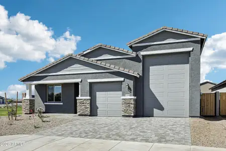 New construction Single-Family house 32094 N Buckaroo Rd, San Tan Valley, AZ 85140 plan Opal RV Garage - image