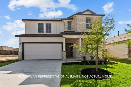 New construction Single-Family house 1025 Eagle Xing, Seguin, TX 78155 plan Harrison - image