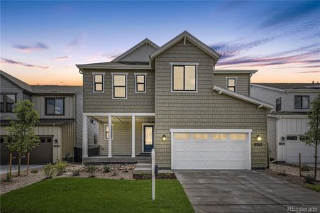 New construction Single-Family house 11076 Star Fall Street, Littleton, CO 80125 4054 Morningside Exterior B - Lake Cottage- photo 0