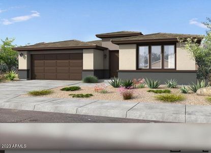 New construction Single-Family house 1437 W Calle De Flores, Queen Creek, AZ 85140 Kaibab- photo 0