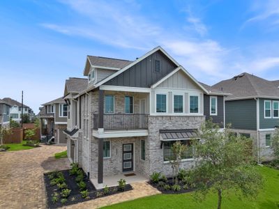 New construction Single-Family house 7642 Meadow Mouse Ln, Katy, TX 77493 plan Riverdale – Courtyard Collection - image