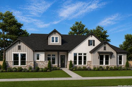 New construction Single-Family house 1122 Sirockham Blvd, Bulverde, TX 78163 plan The Monterey - image