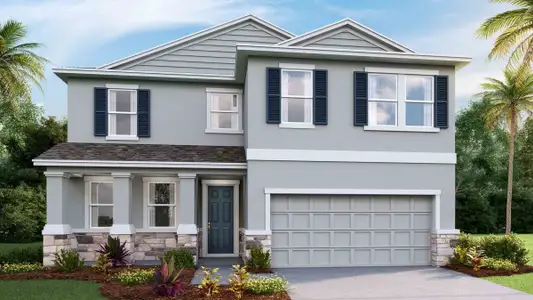 New construction Single-Family house 32488 Rosepine Blvd, Wesley Chapel, FL 33543 plan Coral - image
