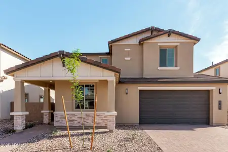 New construction Single-Family house 21461 E Timberline Rd, Queen Creek, AZ 85142 plan 3522 Elevation C - image