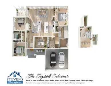New construction Single-Family house 63 Waterfall Ln, Whiteville, NC 28472 plan Topsail Schooner - image 4
