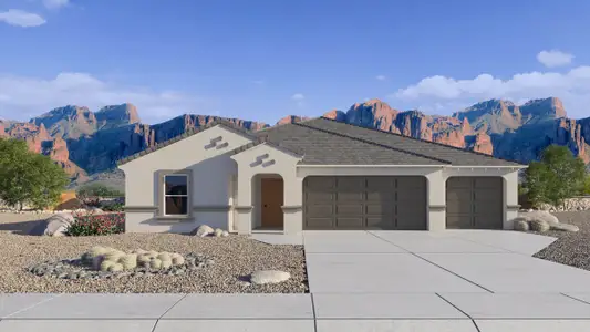 New construction Single-Family house 12761 E Bahia Ct, Florence, AZ 85132 plan Jerome - image