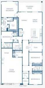 4003 Floor Plan Garage Left