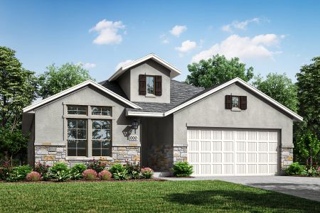 New construction Single-Family house 10925 Amistad Ln, Manor, TX 78653 plan Meridian - image