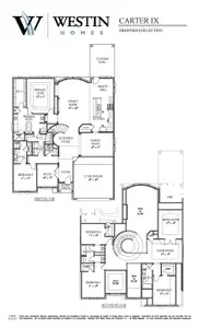 New construction Single-Family house 17613 Chamoix Dr, Austin, TX 78738 plan The Carter IX - image
