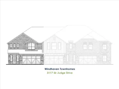 New construction Townhouse house 3521 Jester Dr, Lewisville, TX 75056 plan TH Building 25 Unit 1 W - image