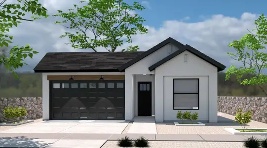 New construction Single-Family house 729 Paseo Astuto Pl, El Paso, TX 79928 plan Cap Rock II - image