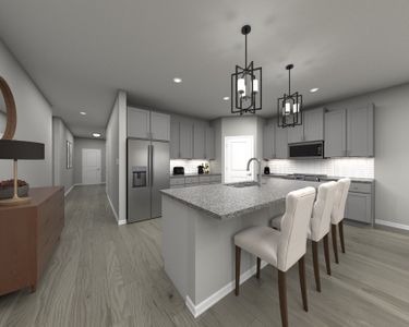 Spacious Kitchen with Work Island