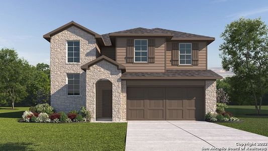 New construction Single-Family house 21134 Watercourse Way, San Antonio, TX 78266 The Pierce- photo 0