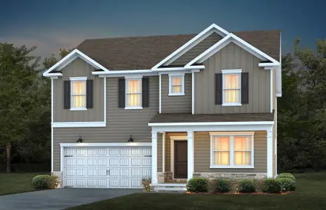 New construction Single-Family house 425 Grange Farm Pl, Raleigh, NC 27603 plan Hampton - image