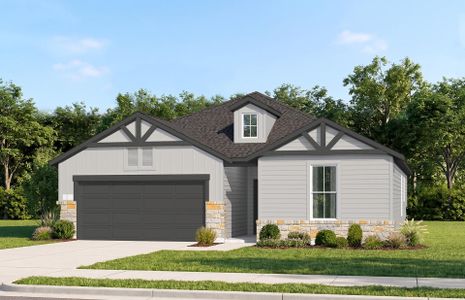 New construction Single-Family house 109 Morningdale Dr, Liberty Hill, TX 78642 plan Parker - image