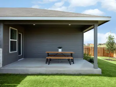 New construction Single-Family house 124 Bonnellis Roost, Cedar Creek, TX 78612 plan The Hughes (841) - image