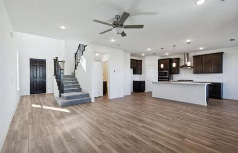 Open concept throughout main living areas*real home pictured