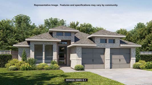 New construction Single-Family house 10735 Saleh Cor, San Antonio, TX 78224 plan 2099V - image