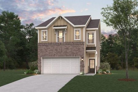 New construction Townhouse house 1847 Copelyn Reese Ct, Unit 64, Lawrenceville, GA 30043 plan Sawnee - image