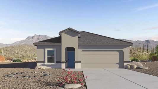 New construction Single-Family house 12533 W Nicholas Dr, Marana, AZ 85653 plan Harris - image
