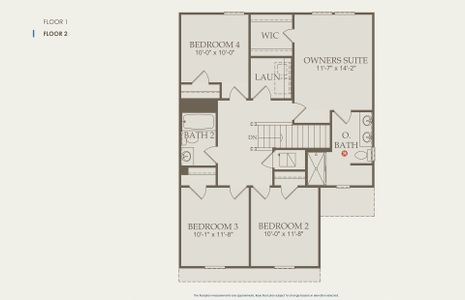 Pierce Floor Plan, Quick Move-In Home, Floor 2