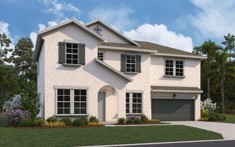 New construction Single-Family house 9632 Brave Buck Ave, Land O' Lakes, FL 34638 Ellington- photo 0 0