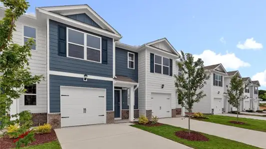 New construction Townhouse house 7110 Battle Bridge Rd, Raleigh, NC 27610 plan Pearson - image