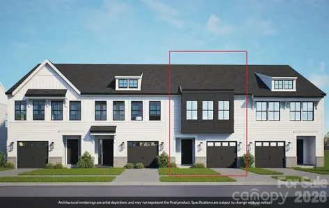 New construction Townhouse house 7414 Mashburn Dr, Charlotte, NC 28269 - image