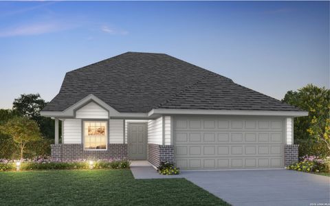 New construction Single-Family house 10511 Eddleman Cv, San Antonio, TX 78252 plan The Cortona - image