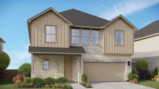New construction Single-Family house 13700 Tucker Hedge Pass, Elgin, TX 78621 plan Maui - image