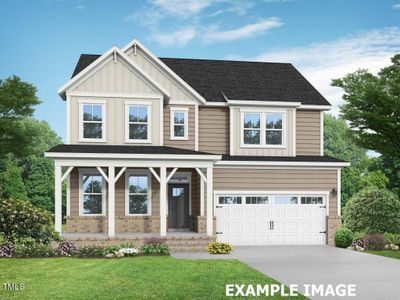 New construction Single-Family house 640 Craftsman Ridge Trail, Knightdale, NC 27545 The Chestnut E- photo 0