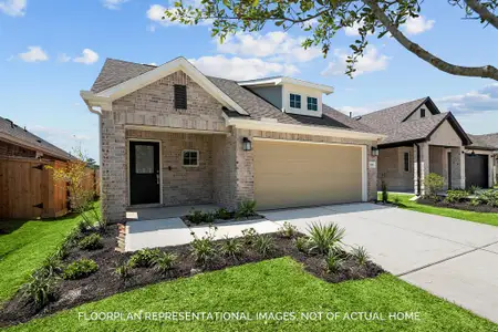 New construction Single-Family house 21659 Wave Hollow Dr, Cypress, TX 77433 Periwinkle - Smart Series- photo 0